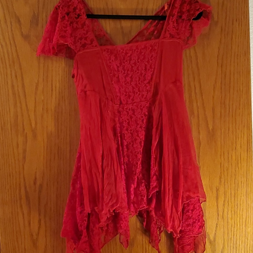 Free People On a Whim lace top (rare) - Picture 4 of 8